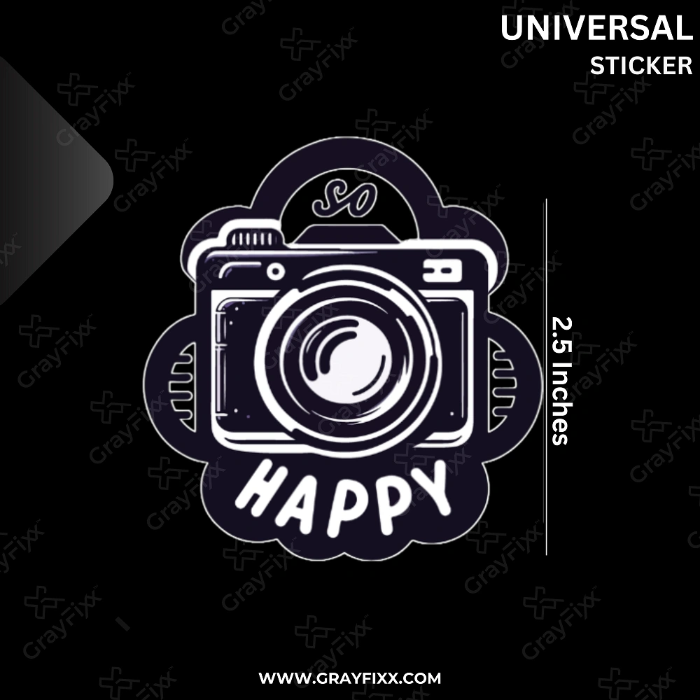 Universal Sticker Compatible with Laptop, Helmet, Bike, Car, Water Bottle, Phone & Travel Accessories | Made in Premium Vinyl with FPF (Fade Protection Film),  Waterproof, Precut Sticker, Pack of 1